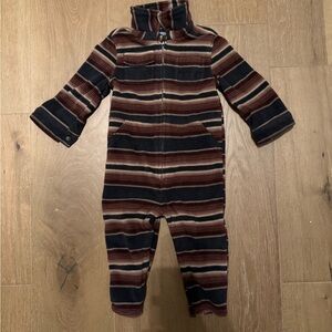 Old Navy Brown and Black Striped Kids One Piece
